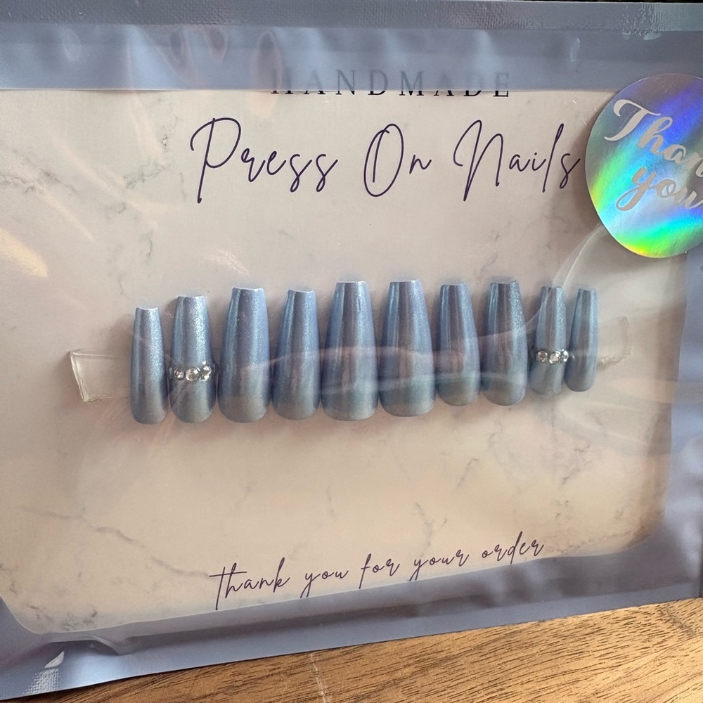 Hand Crafted Coral Press-On Nails